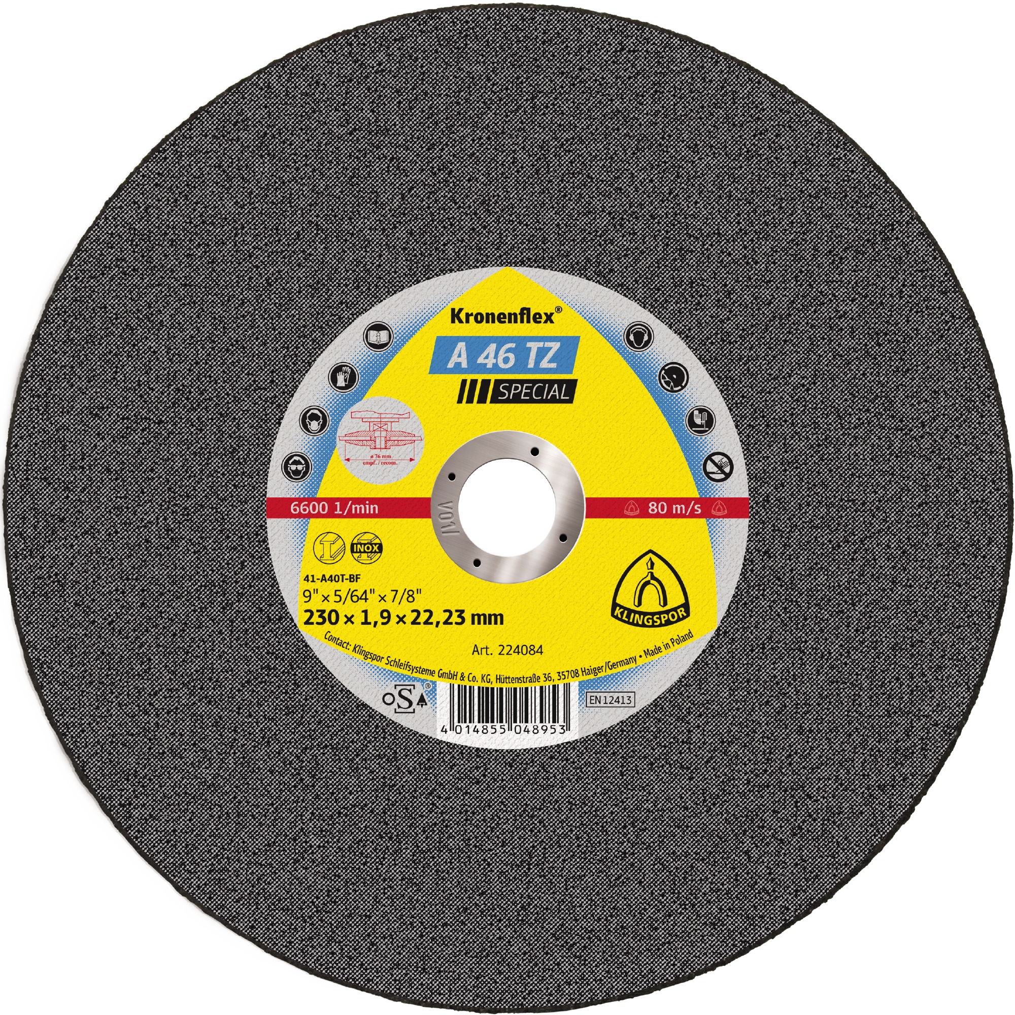 Trennscheibe A 46 TZ 230 x 1,9 x 22,23
