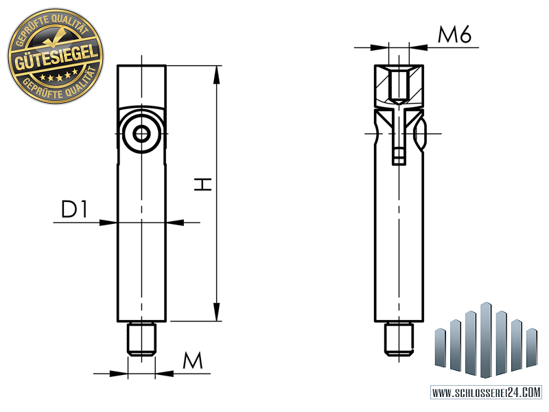 Gelenkpin L100mm - Abverkauf -